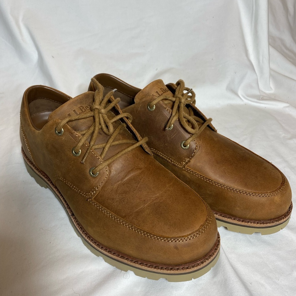 L.L. Bean Brown Leather East Point Oxford - Men 10W - New with Box